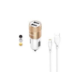 IPhone Araç İçi Şarj Aleti, 12V+24V, 5W, USBx2 - 1.6A